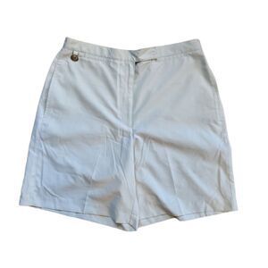 Liz Claiborne Golf Shorts High Rise Size‎ 12 Light Tan Beige Coolmax Polyester